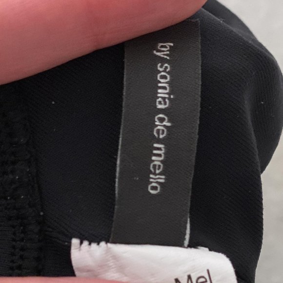 Anthropologie So De Mel L Swimsuit Deep Plunge One-Piece Black - Picture 12 of 14